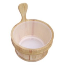 Saunaspand med indsats og se.