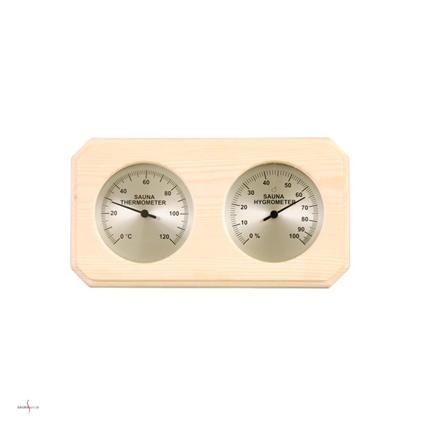 Saunatermometer og hygrometer i Gran. 