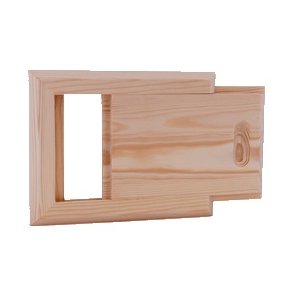 Ventilationsspjld i Gran til saunarum