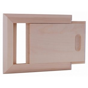 Ventilationsspjld i Asp til saunarum