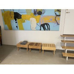 Diverse saunabnke m.v. - vareprver-udstilling o.s.v.