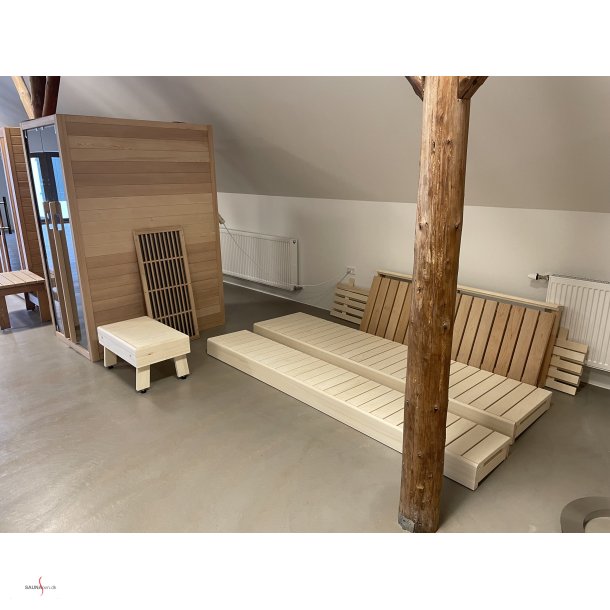 Diverse saunabnke m.v. - vareprver-udstilling o.s.v.