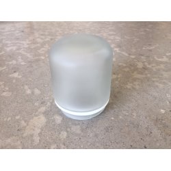 Saunalampe til loft - keramisk med glaskuppel.