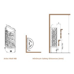 Sawo vgovn i sort rustfrit stl.
