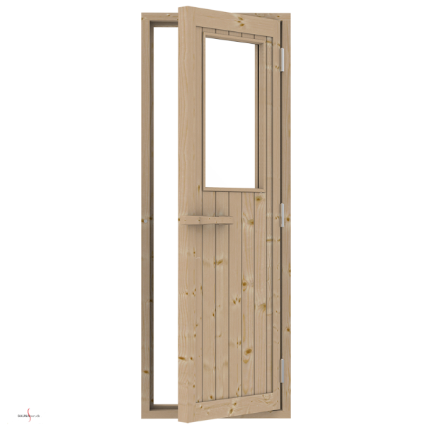 Saunadr 69 x 189 cm. Klart glas