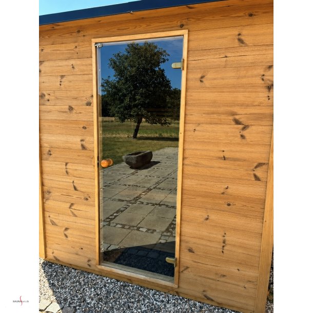 Saunad�r 69 x 192 cm. Klart glas - Termoasp - Bundstykke 