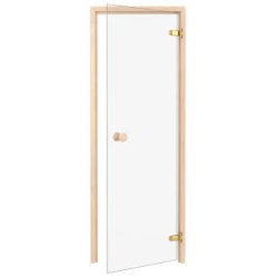 Saunadr 69 x 189 cm. Klart glas