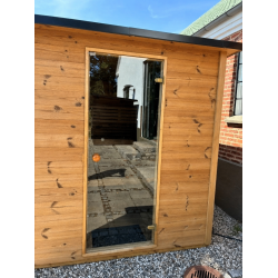 Saunad�r 69 x 192 cm. Klart glas - Termoasp - Bundstykke 