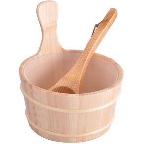 Saunaspand med indsats og se.