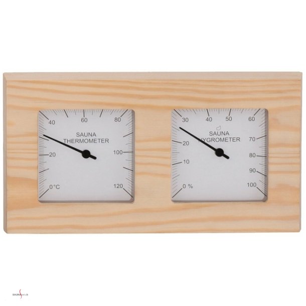 Saunatermometer og hygrometer Quadro - Gran.