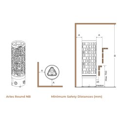 Sawo Sjleovn i sort rustfrit stl.