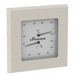 Sauna termometer og hygrometer - Asp.