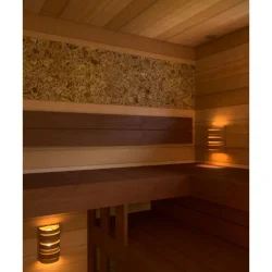 Skrm til saunalampe i Asp.